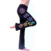 Pantalón de Yoga Chakras pintados a mano negro