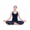Legging de Yoga Mandala de algodón orgánico negro