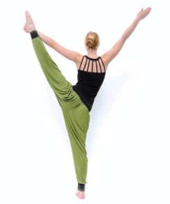 Pantalón de Yoga Vinayasa oliva verde/negro