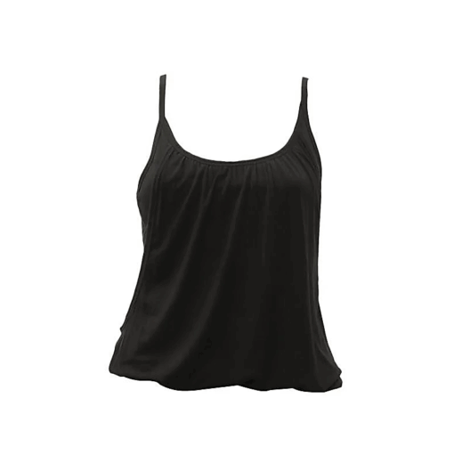 Top yoga Namaste Zen sin costuras algodón orgánico negro