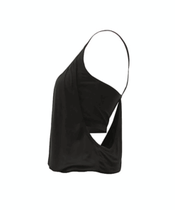 Top yoga Namaste Zen sin costuras algodón orgánico negro