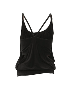 Top yoga Namaste Zen sin costuras algodón orgánico negro