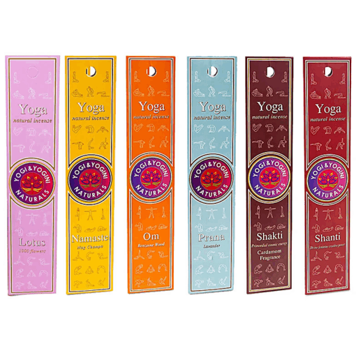 Set Inciensos Yoga 6 x 3 paquetes Yogi & Yogini