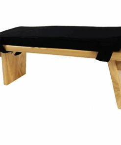 Cojín para banco de meditación negro con relleno
