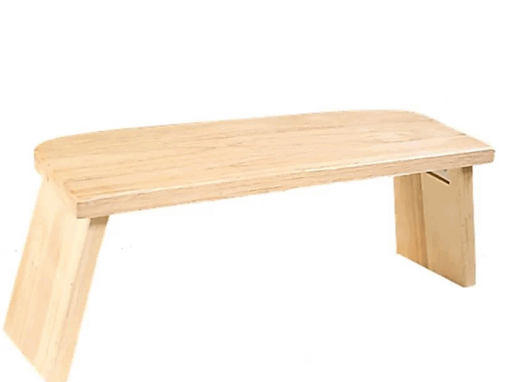 Banco meditación plegable de roble rojo