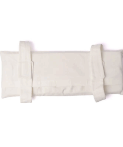 Cojín para banco de meditación blanco Flor de la Vida con relleno