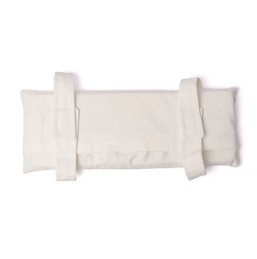 Cojín para banco de meditación blanco Flor de la Vida con relleno