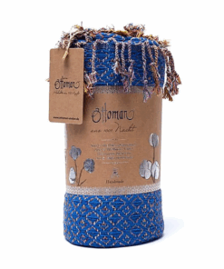 Toalla para Yoga Ottoman para hamam Azul oscuro