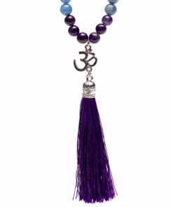 Mala amatista/ aventurina/ cristal de roca + ohm