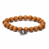 Mala/pulsera elástica de sándalo con Ganesh 2 unidades