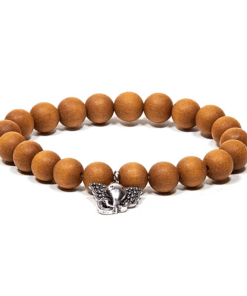 Mala/pulsera elástica de sándalo con Ganesh 2 unidades