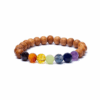 Pulsera elástica Chakra cuentas de kadam 3 Unidades