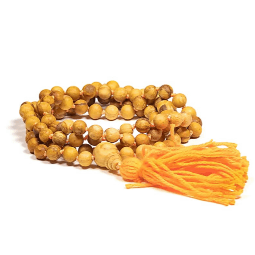 Mala Palo Santo con cuenta de Gurú + nudos