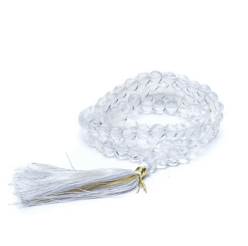Mala de cristal de roca calidad AA Grande +bolsa