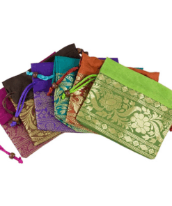 Mala cristal de roca/rudraksha calidad AA + bolsa