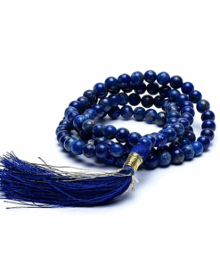 Mala para Yoga Lapislázuli calidad AA 108 cuentas + bolsa