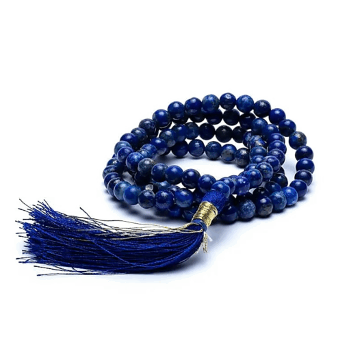 Mala para Yoga Lapislázuli calidad AA 108 cuentas + bolsa