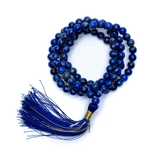 Mala para Yoga Lapislázuli calidad AA 108 cuentas + bolsa