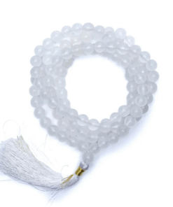 Mala para Yoga Ágata Blanca calidad AA 108 cuentas