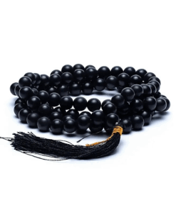 Mala para Yoga ágata negra 108 cuentas