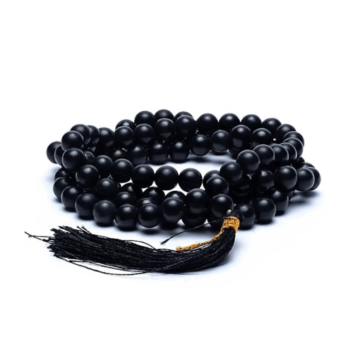Mala para Yoga ágata negra 108 cuentas