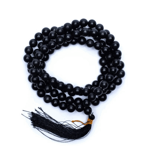 Mala para Yoga ágata negra 108 cuentas