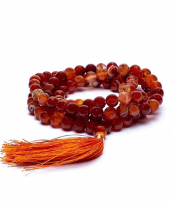 Mala para Yoga cornalina 108 cuentas