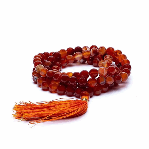 Mala para Yoga cornalina 108 cuentas