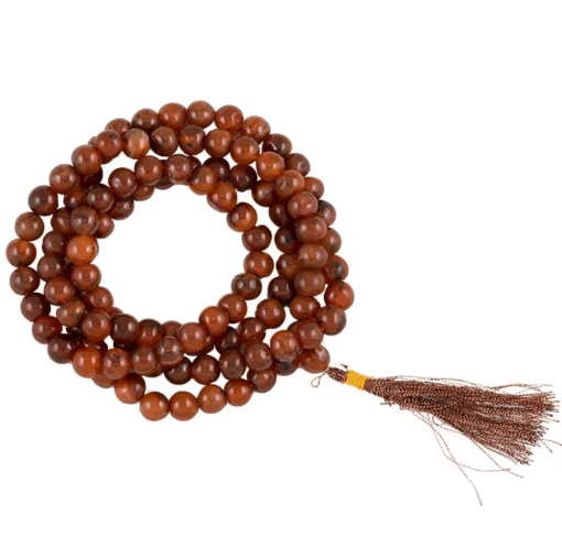 Mala para Yoga cornalina 108 cuentas