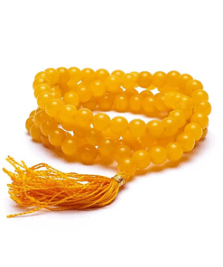 Mala para Yoga cuarzo dorado calidad AA 108 cuentas
