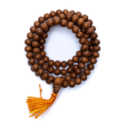 Mala para Yoga madera sándalo 108 cuentas