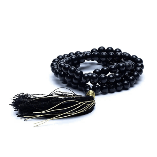 Mala para Yoga de Shungite calidad AA 108 cuentas + bolsa