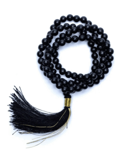 Mala para Yoga de Shungite calidad AA 108 cuentas + bolsa
