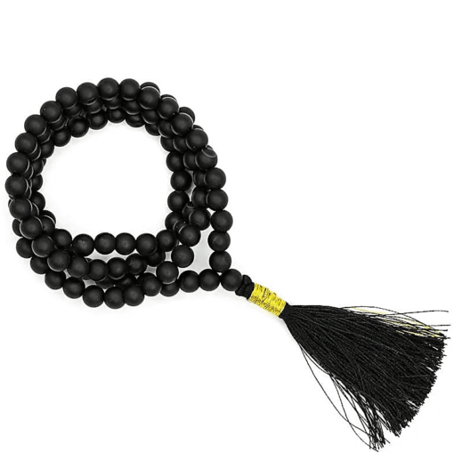 Mala para Yoga de Shungite Grande calidad AA 108 cuentas + bolsa
