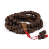 Mala para Yoga de Rudraksha pulido 108 cuentas