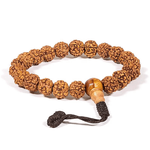 Mala / Pulsera para Yoga de rudraksha 21 cuentas regulable 3 Unidades