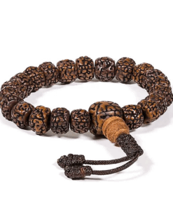 Mala / Pulsera para Yoga de Rudraksha pulido 21 cuentas regulable 4 Unidades
