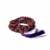 Mala para Yoga de rudraksha / amatista 108 cuentas
