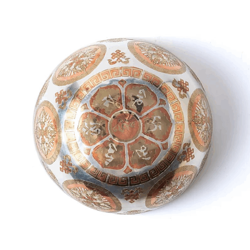 Cuenco Tibetano para Yoga sonoro plateado Buda Shakyamuni