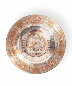 Cuenco Tibetano para Yoga sonoro plateado Chenrezig