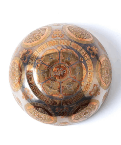 Cuenco Tibetano para Yoga sonoro plateado Chenrezig