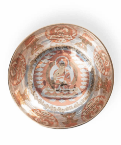 Cuenco Tibetano para Yoga sonoro plateado Buda de la Medicina