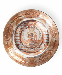 Cuenco Tibetano para Yoga sonoro plateado Buda Vairochana