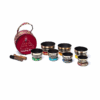 Set de cuencos para Yoga cantores Chakra con Ojos de Buda y bolsa 2