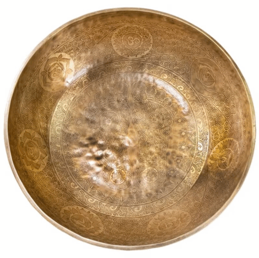 Cuenco Tibetano para Yoga sonoro con decoraciones