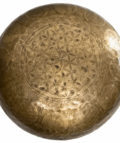 Cuenco Tibetano para Yoga sonoro con decoraciones