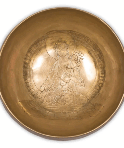 Cuenco Tibetano para Yoga Buda Tara blanca