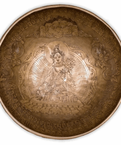 Cuenco Tibetano para Yoga con Buda Tara blanca 2