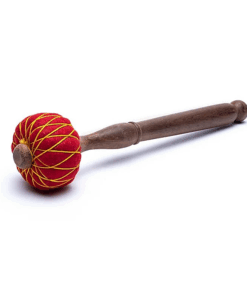 Mazo para Yoga con bola terciopelo para cuenco tibetano