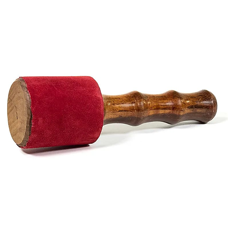 Mazo para Yoga para cuencos tibetanos XL de madera y ante